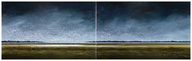 The Feast - 2 panel diptych - 30x96 - $9500